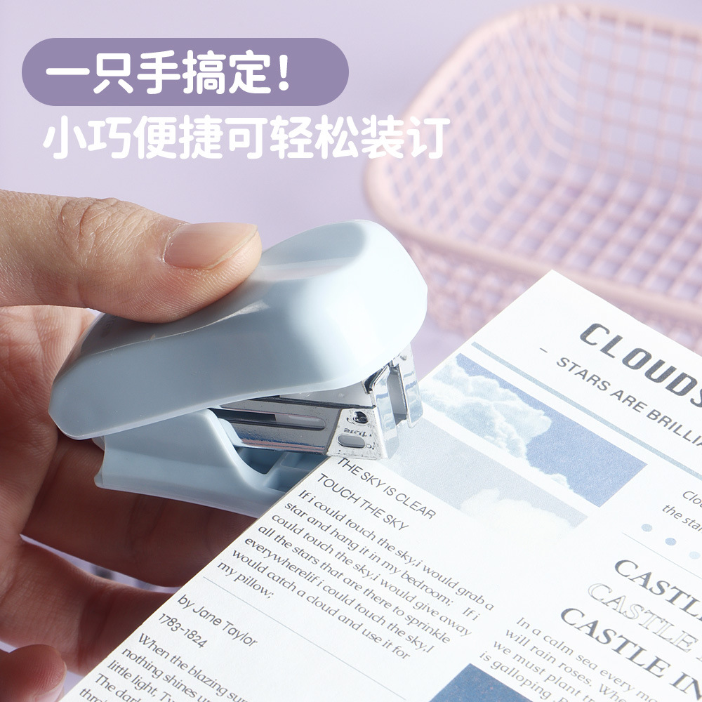 Estudiantes con grapadora mini oficina 12 grapadora grapadora simple grapadora al por mayor