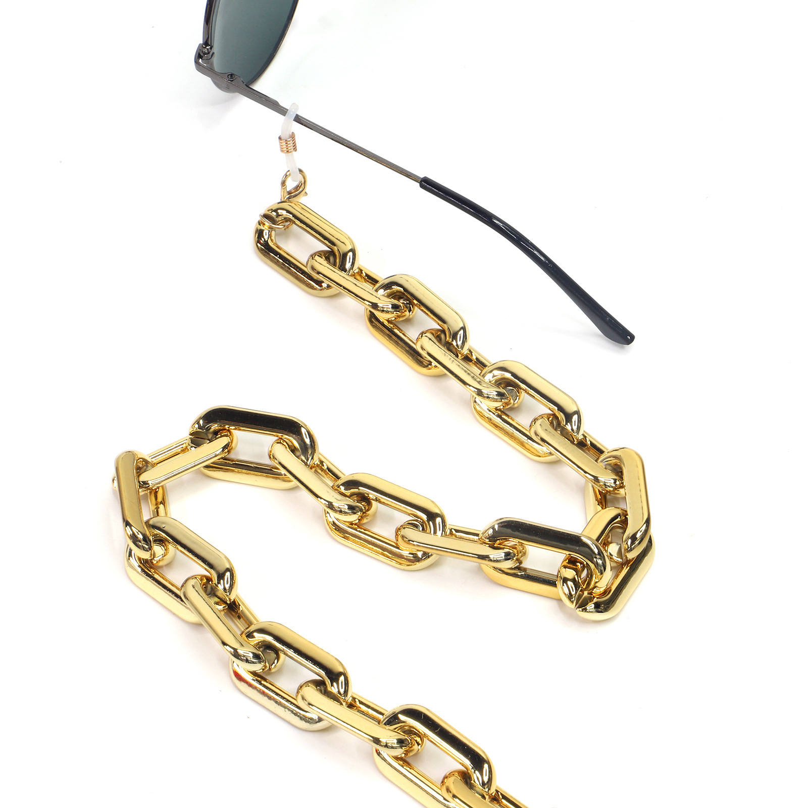 Mode Einfache Gold Dicke Brillenkette Großhandel Nihaojewelry display picture 2