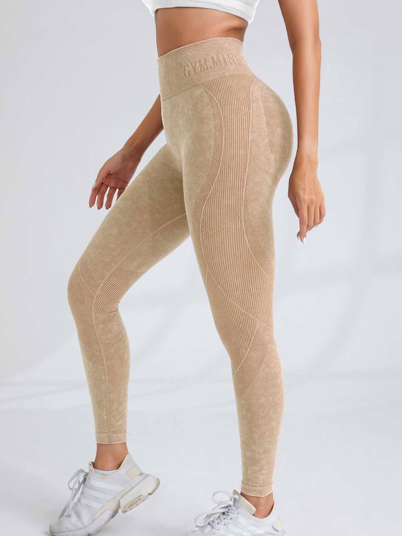 Vacation Sport Style Solid Color Nylon Spandex Active Bottoms Leggings display picture 4