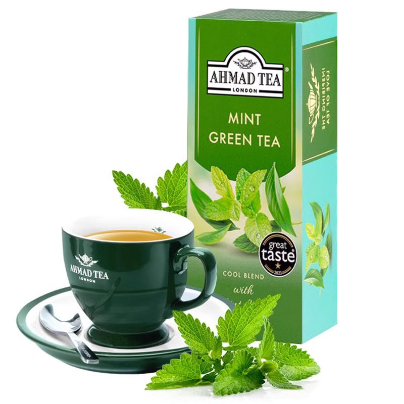 Ahmadtea Moroccan Mint Green Tea 25 Small Bags Boxed Tea Bags Factory Wholesale Ahmadtea Moroccan Mint Green Tea 25 Small Bags Boxed Tea Bags Factory Wholesale