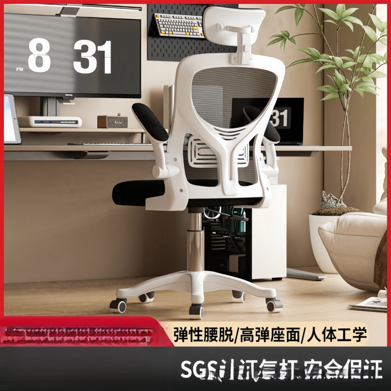 Computer Chair Sedentary Home Office Chair Staff Dormitory E-Sports Seat Ergonomic Study Chair Desk No