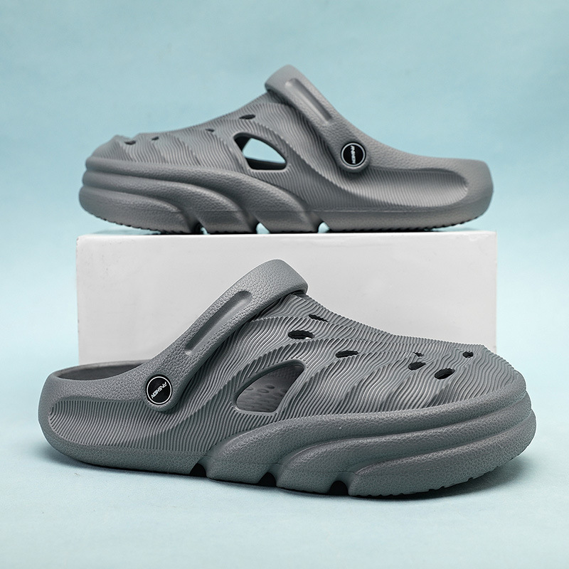 Verano nuevo anti-deslizante de fondo suave zapatos de agujero hombre zapatillas de playa al aire libre EVA zapatillas casuales antideslizantes