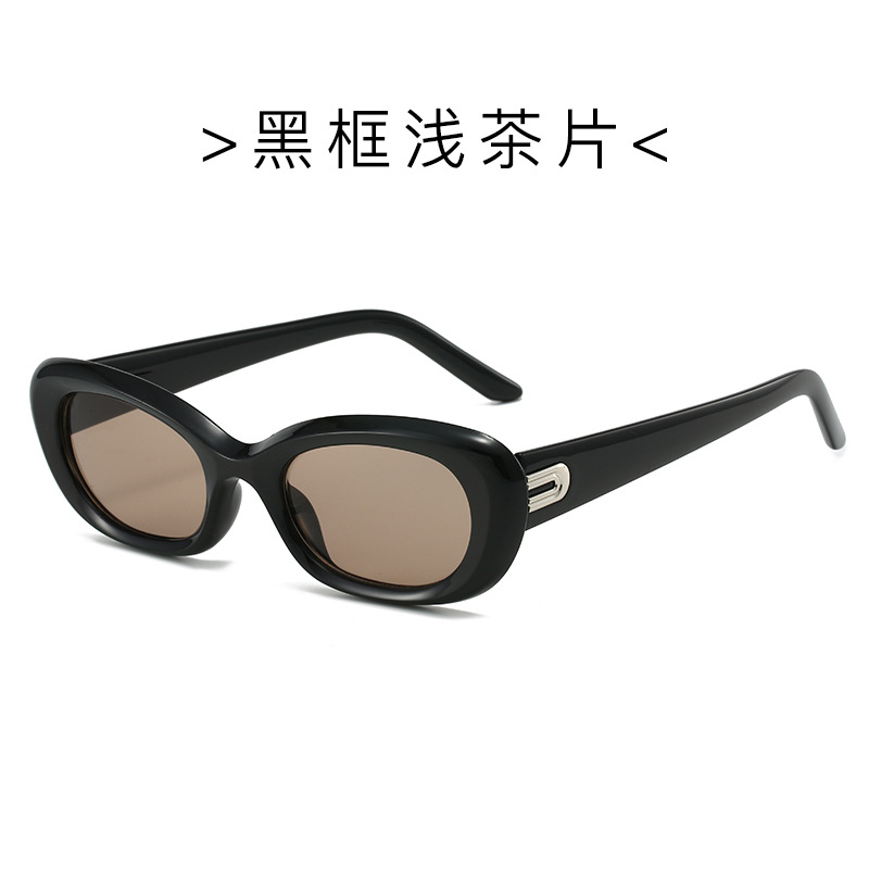 Fabricantes de nuevas gafas de sol de ojo de gato de moda europea y americana de moda, marco redondo, sombra de viento, gafas de sol retro, venta al por mayor transfronteriza