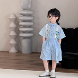 Подтяжки для мальчиков, летняя свежая детская рубашка, платье, костюм, для подиума