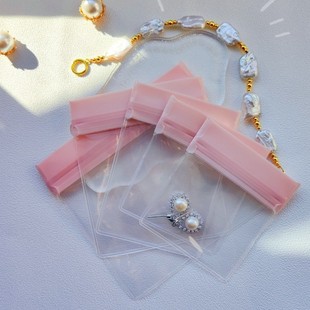 Thickened Eva jewelry seal bag necklace storage box travel storage bag anti-oxidation portable transparent earring bag