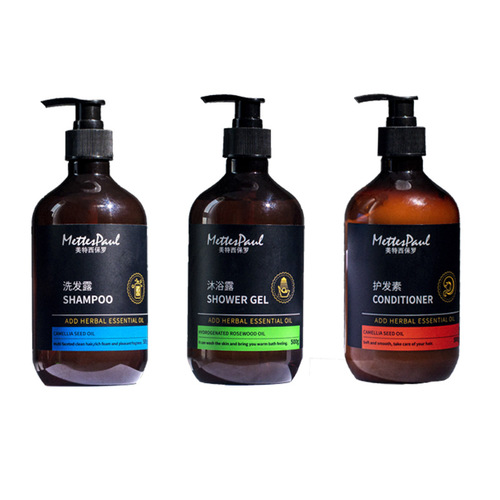 Ocean Fragrance Five Star Hotel Shampoo Disposable Toiletries Set B&B Toiletries Shower Gel Wholesale