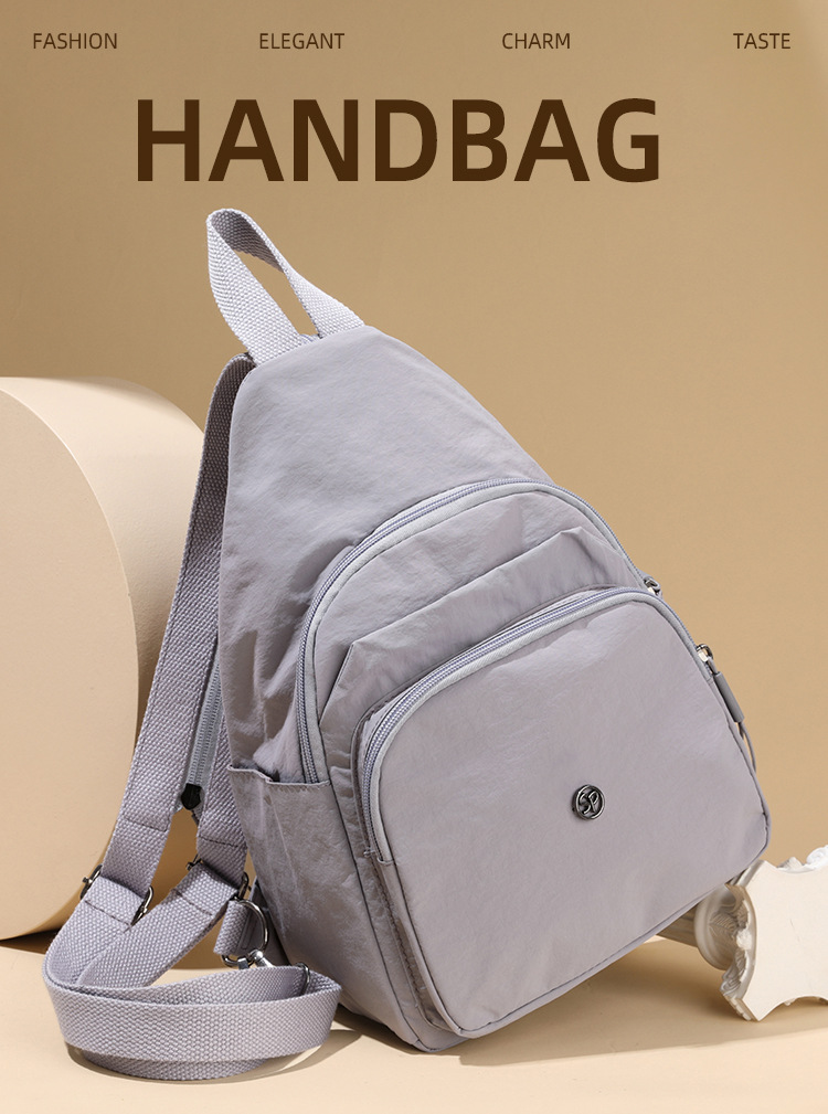 Zaino piccolo da donna 2025, nuovo zaino casual alla moda in tessuto Oxford, multifunzionale, leggero, da viaggio, a tre scopi, borsa per il seno_voghion.com