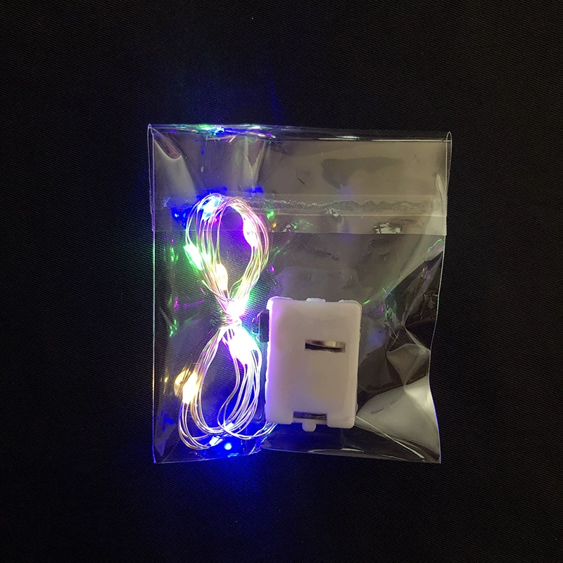 LED-гирлянда три-щит с мигающей световой линией, маленький белый ящик со светом, бокс, цветочный подарок ко дню святого Валентина, завесной гирляндный провод