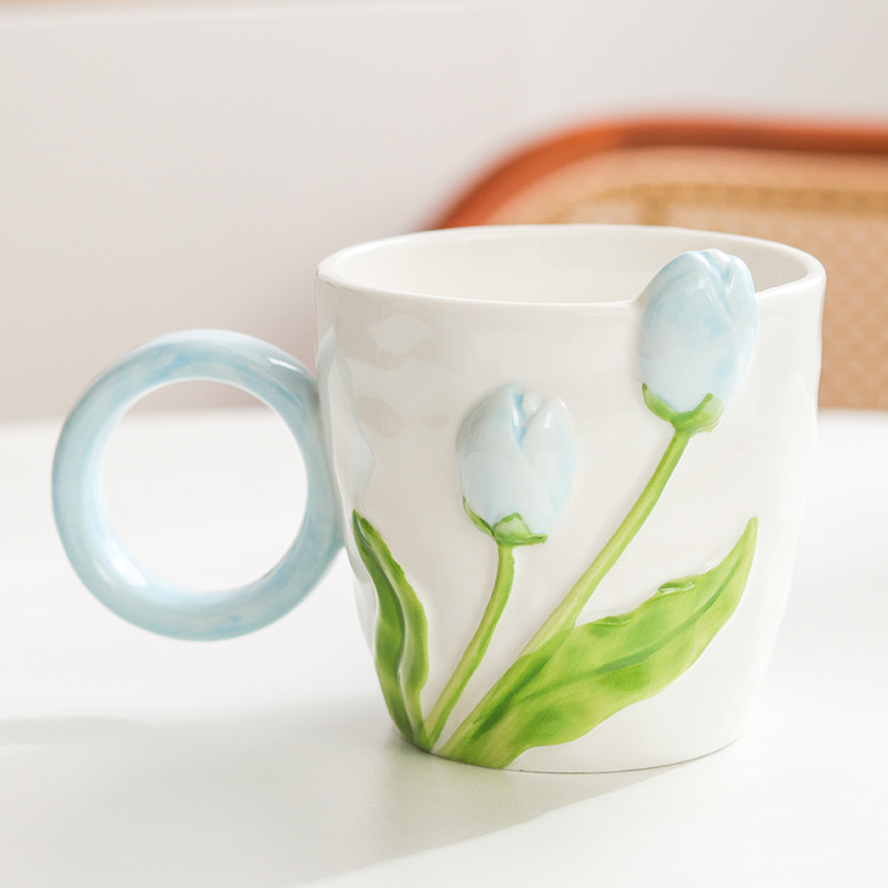 Tulip and blue blue