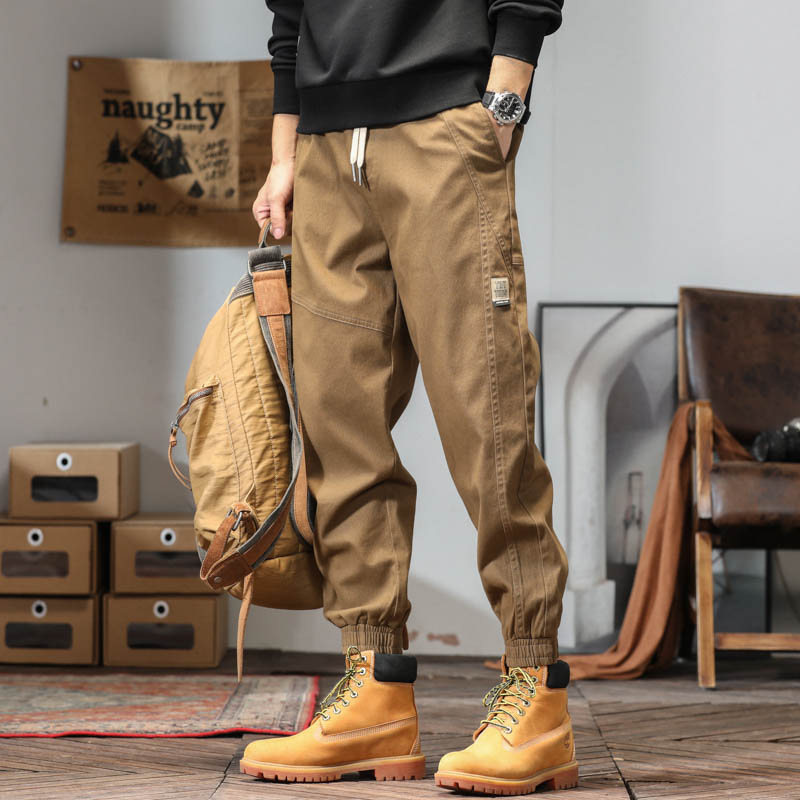 Men's demi-season wear-resistant travel trousers for leisure