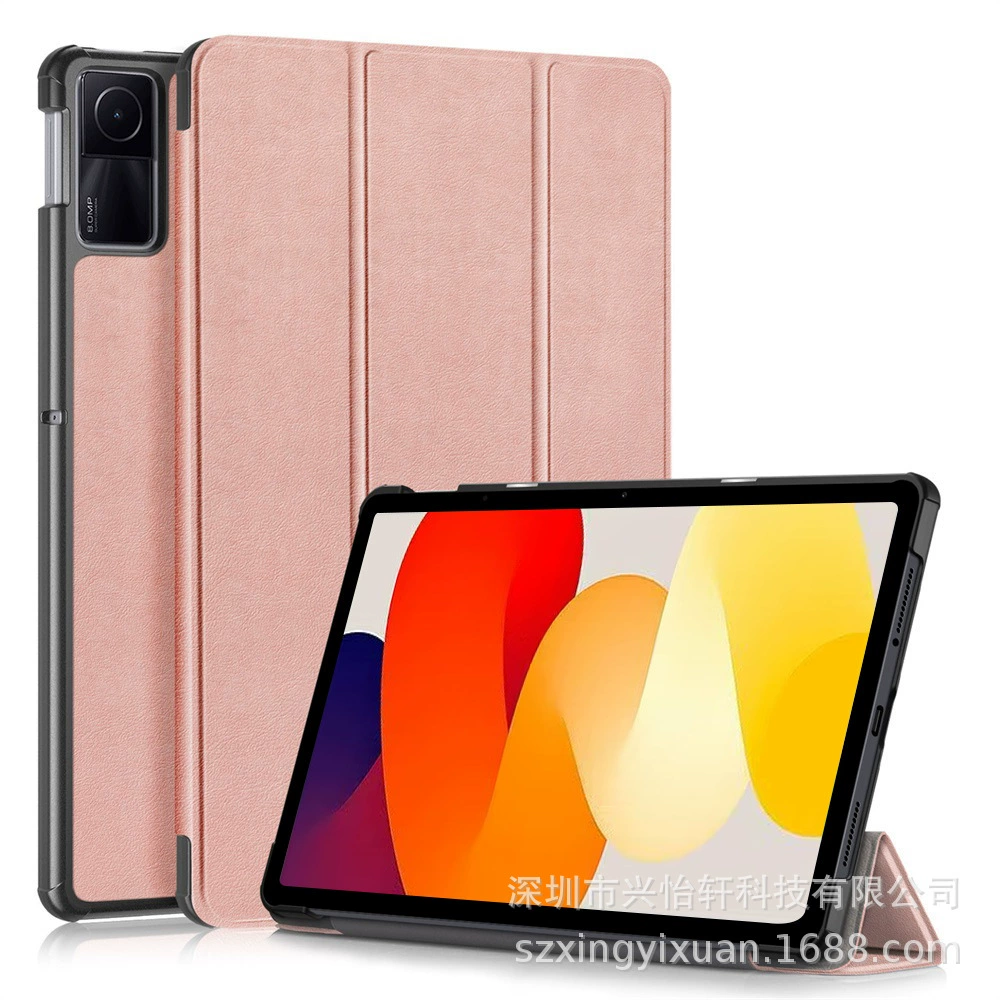 Подходящий чехол для планшета Redmi Redmi Pad SE 11-дюймовый защитный чехол из кожи с тройной% скидкой 2023