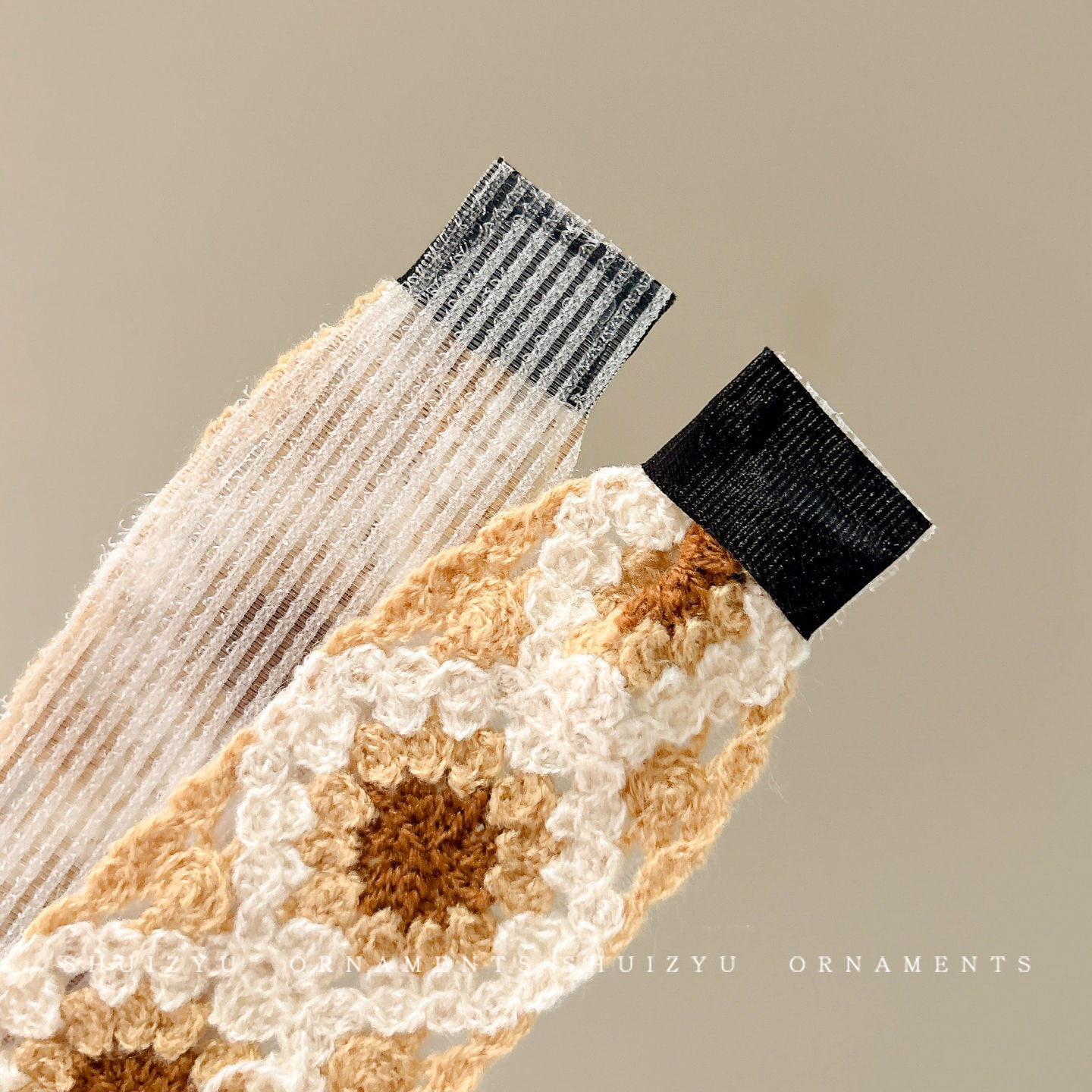 Fijación de lana de punto de peluche pegatinas de cabello Velcro postos de lavado de la cara correa de cabello para mujeres acabado de cabello pegatinas de artefactos