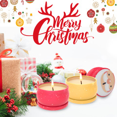 現物卸売りクリスマス祭り香薫ろうそく室内持続手作りdiyギフト缶十二点セットギフトボックス