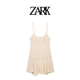 ZARK 欧美新款刺绣内衣式连衣裙 跨境外贸女装批发 5107301696