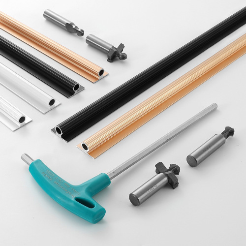 Kasuo wardrobe door panel minimalist straightener anti-warp correction thick WeiFa model grooved straightener aluminum alloy