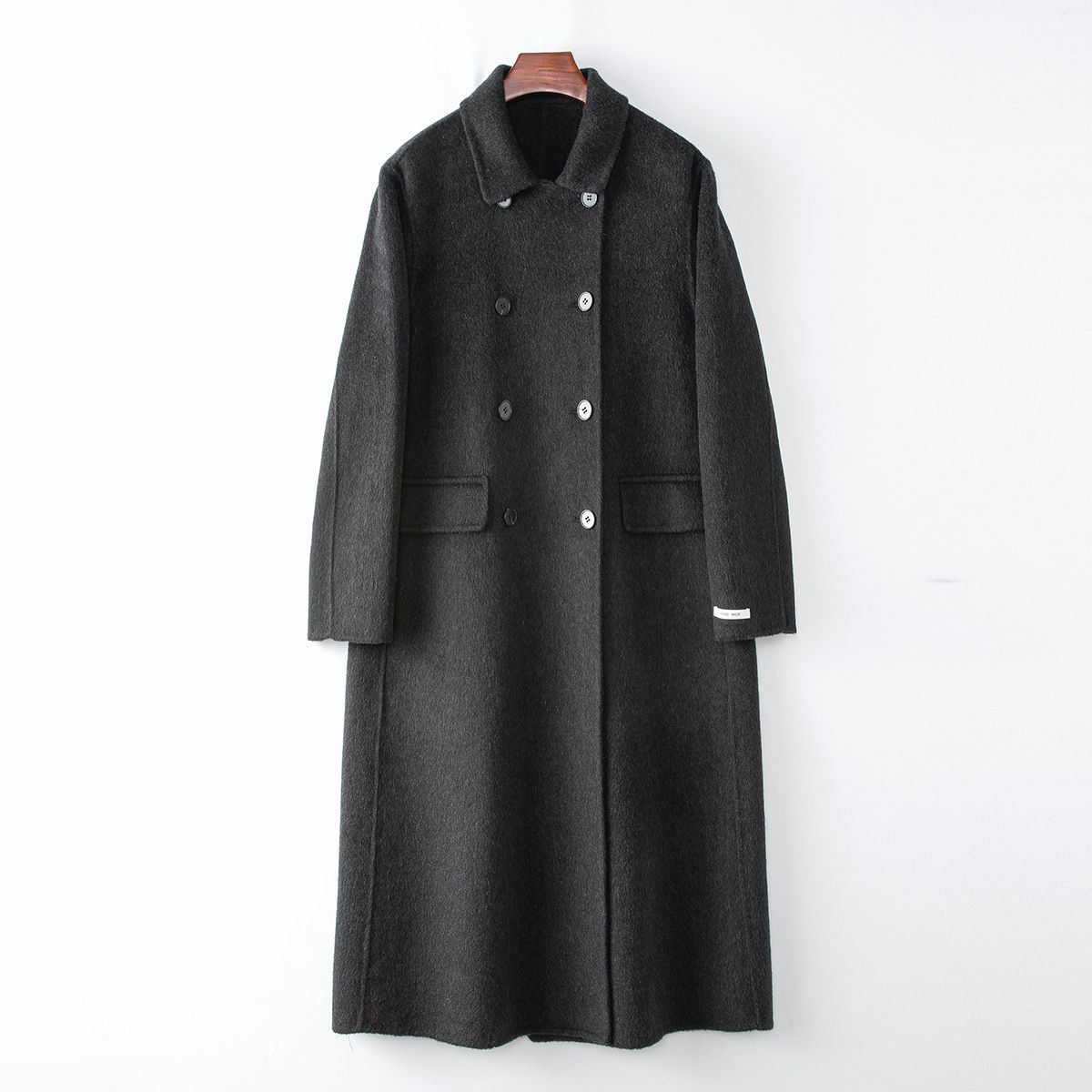 Lieferkette 2024 Herbst Damen bekleidung neuen Stil 100% australische Wolle lässig langen Revers doppelseitigen Woll mantel