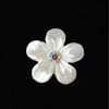 DIY shell Petalial Handmade Carving Drilling Flower Whitening White Shell Material Accessories Accessories Accessories B1-B24