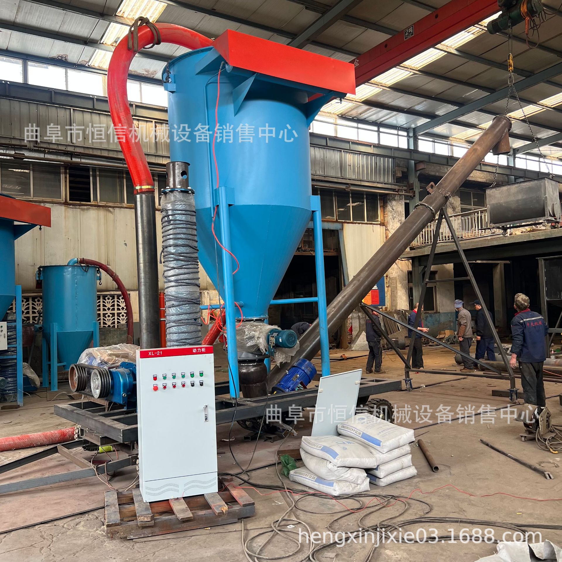 云南淀粉米粉远距离气力吸料机 水泥粉装卸车气力吸灰机 恒信直供