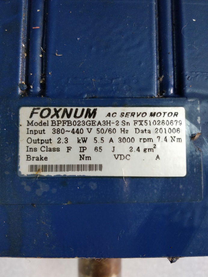 FOXNUM BPFB023GEA3H-2 BPFB023GEA3F-2 伺服电机 原装议价