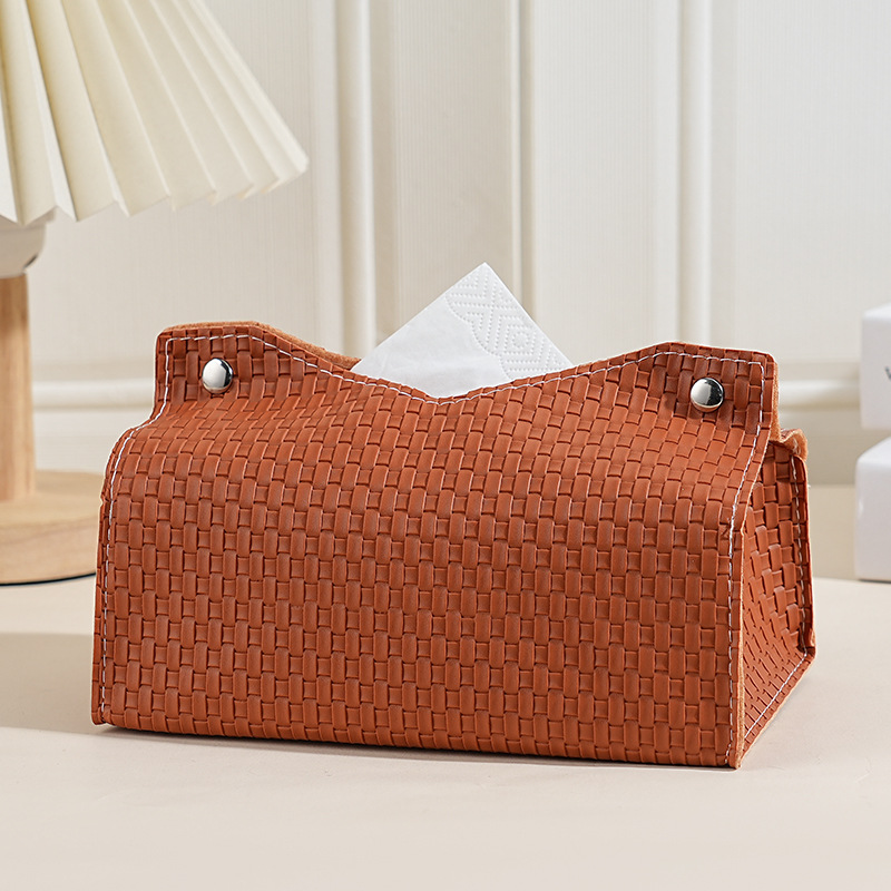 Transfronterizo suministro directo caja de toallas de cuero nórdico caja de toallas creativas caseras automóviles PU caja de dibujo de escritorio