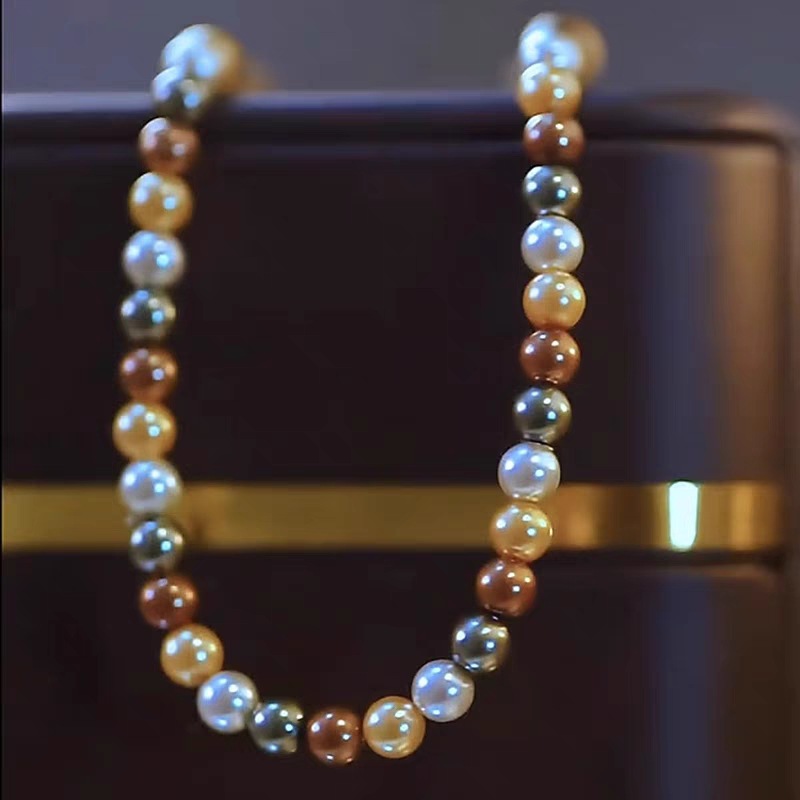 Elegante collana di perle da donna catenina versatile alla moda_voghion.com