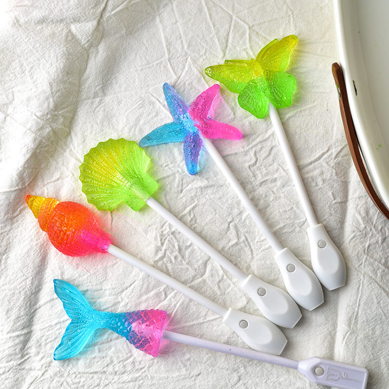 晋利创意发光棒棒糖多种水果口味闪光棒棒糖婚庆硬糖儿童糖果批发