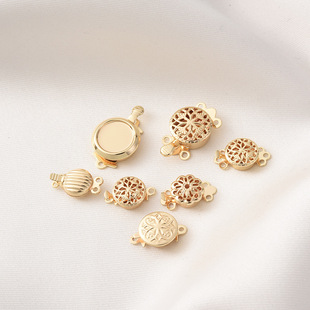 14K����ɫ�U�ՈA�Ά��Ų���ֹ�diy����p��������β�B�ӿ۰���