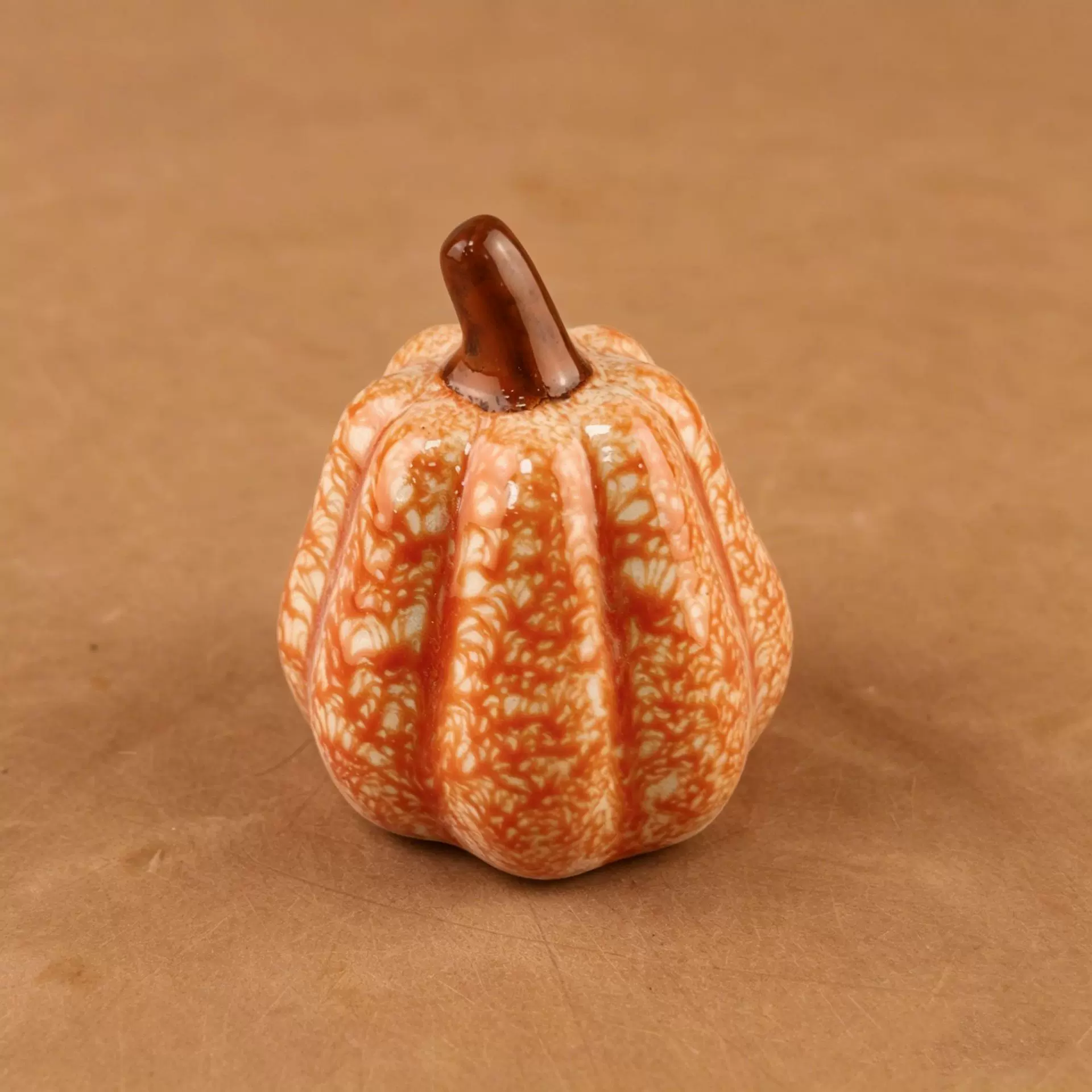 现货跨境仿真陶瓷迷你南瓜万圣节南瓜摆件复活节装饰品陶瓷工艺品