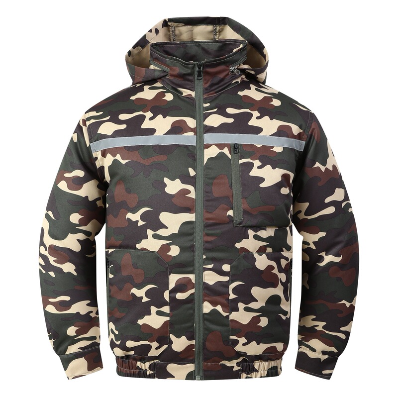Cross-Border Fan Hooded Air-Conditioning Clothing Summer Men's Air-Conditioning Jacket Long-Sleeved Jacket Electrician Cooling Outdoor Fishing