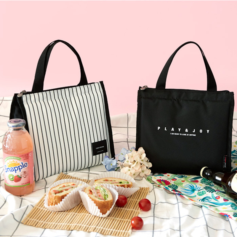 Lunch Box Handbag Thermal Insulation Bag Aluminum Foil Thickened Lunch Bag Lunch Box Bag Office Student Hand Carrying Meal Bag