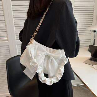(Cross-border trading), shoulder bag with bow, brand underarm bag, elegant one-shoulder bag