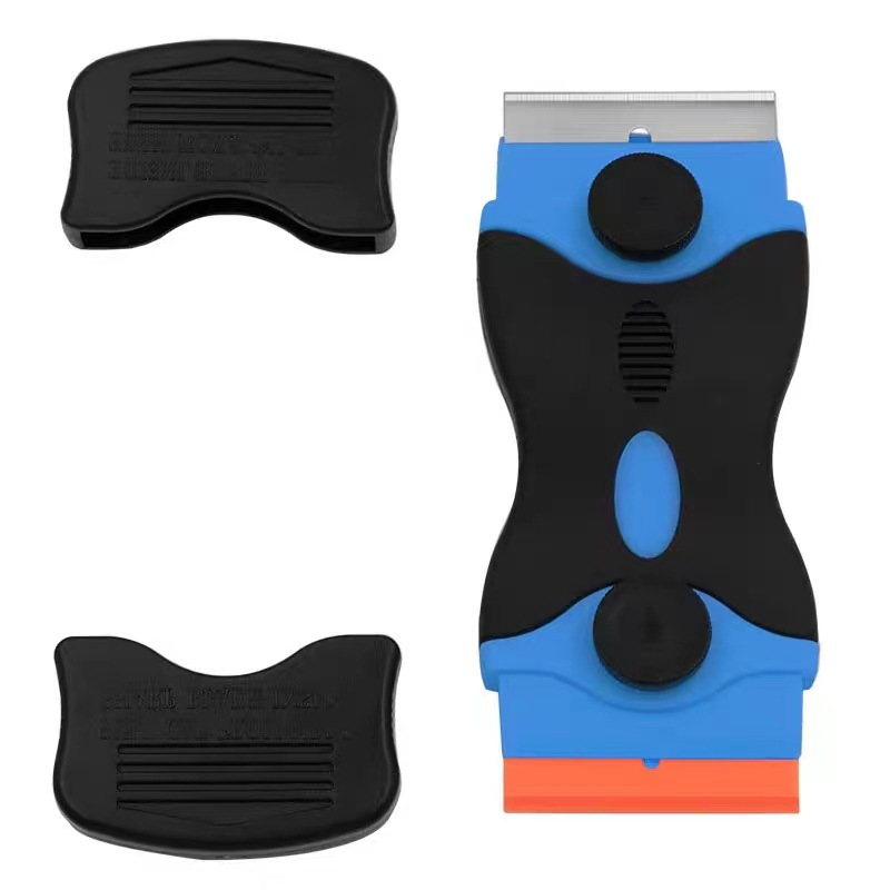 Raspador de limpieza de doble cabeza pala de pegamento polarizado OCA pegamento seco pegamento UV pantalla del teléfono móvil pala de eliminación de pegamento hoja de plástico