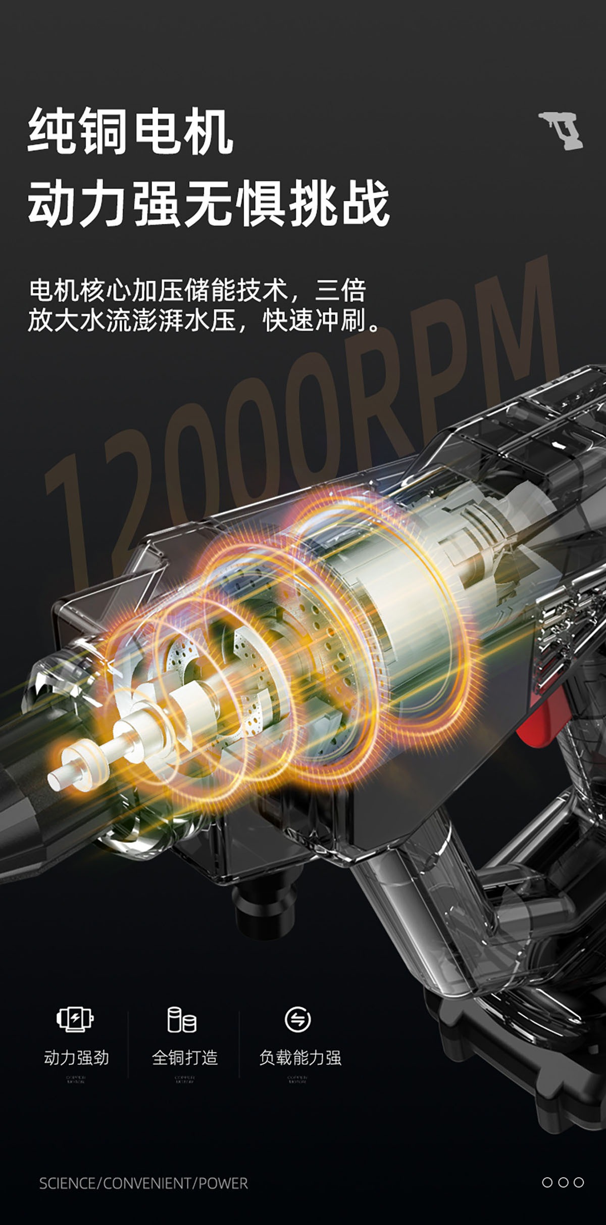 Cross-border European and American Explosions Car Wash Wireless Lithium Battery Portable Home Car Wash Water Car Wash High Pressure Water Grab