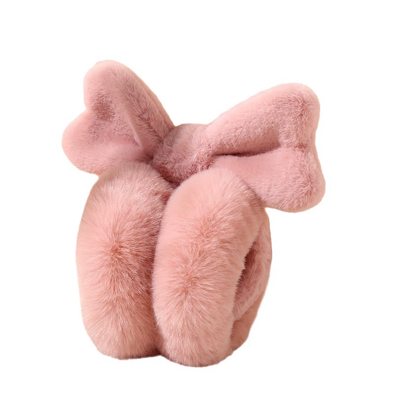 Теплые милые наушники с бантиком для учеников начальной школы, earmuffs, корейский стиль, защита ушей