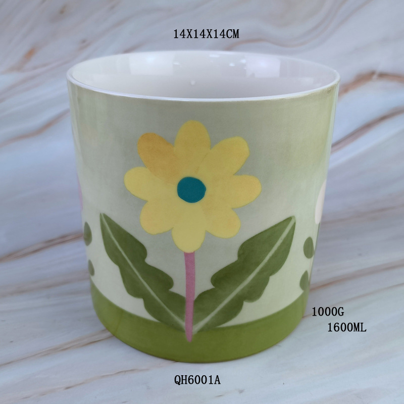 Basura de cerámica europea mesa de té cuenco de cáscara de mesa simple ventilador cuenco de basura cubo de almacenamiento de regalos de sala de estar