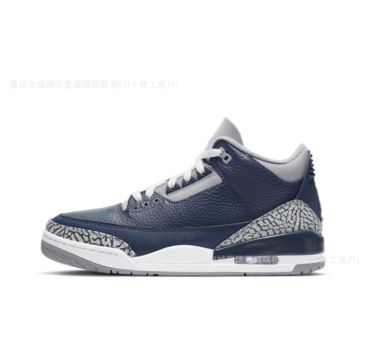 Comercio exterior Putian zapatos aj3 zapatos de baloncesto Fujiwara Hao North Carolina zapatos de cemento azul y blanco para hombres y mujeres zapatos de carrera de suela gruesa