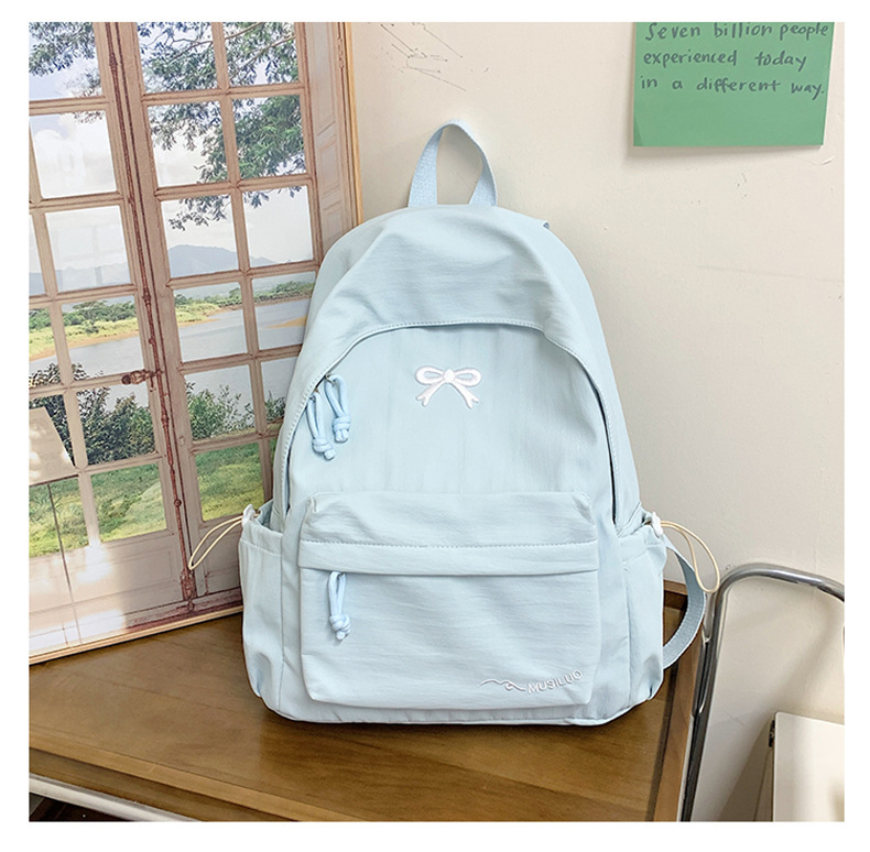 日系可爱少女书包女韩版初中生高中学生双肩包上课大容量旅行背包|undefined