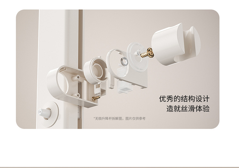 The same cream-style white children's shower head set as the big brand, pressurized headless shower, home shoulder shower, back shower and bathing undefined
