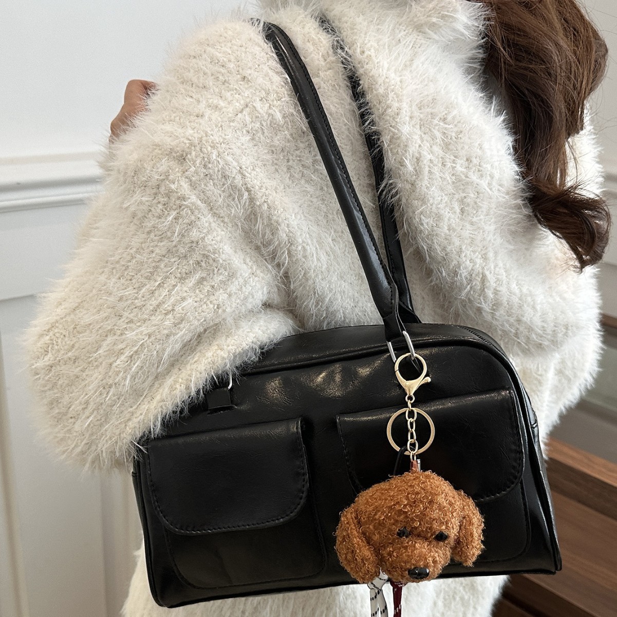 Manufacturer Wholesale Maillard Retro Armpit Bag Women's Trendy Korean Tote Bag Niche Large Capacity Portable Commuter Bag