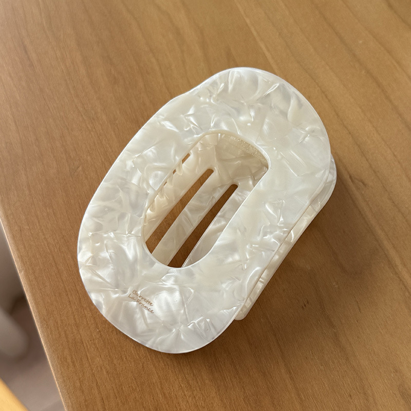 不咯头鲍鱼抓夹女圆形扁平后脑勺盘发夹扎发弧形马尾夹发卡发饰品|undefined