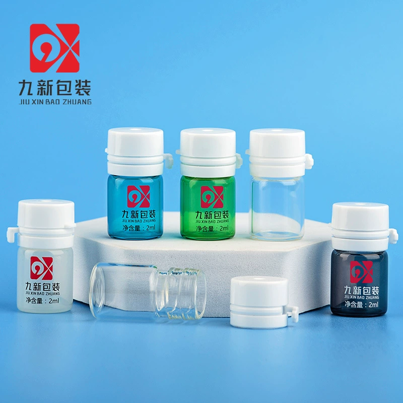2 мл небольшая бутылка для образцов прозрачная стеклянная бутылка эссенция суб-бутылка двойной штык небольшая ампула косметический упаковочный материал бутылка эфирного масла