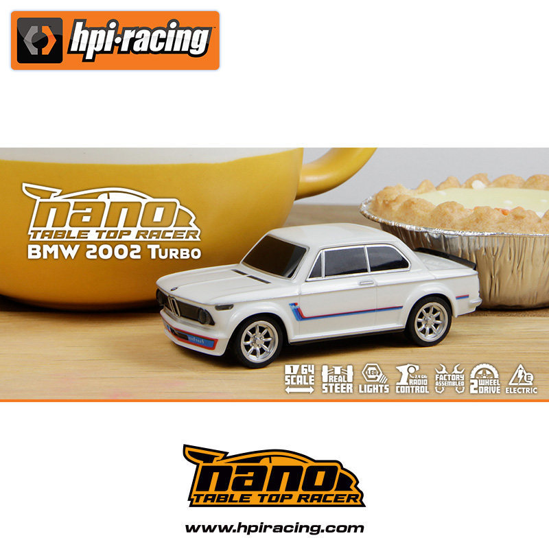 Hpi 1/64 Bmw 2002 Turbo Nano-Ttr Flat Track Drift Car Bmw Rc Remote Control Model Car Hpi 1/64 Bmw 2002 Turbo Nano-Ttr Flat Track Drift Car Bmw Rc Remote Control Model Car