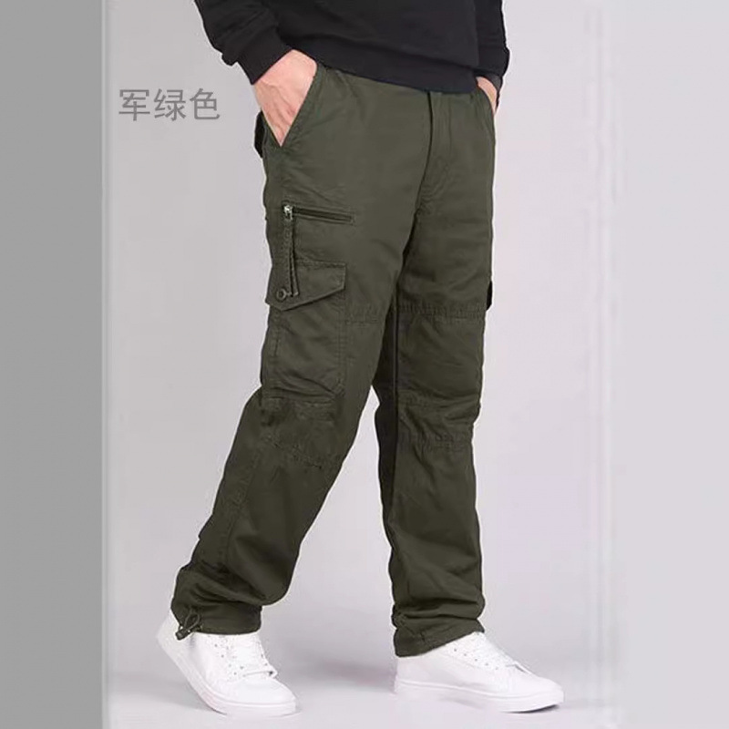 Genuino venta al por mayor primavera y otoño nuevos monos al aire libre pantalones casuales de montañismo sueltos rectos de algodón puro para hombres