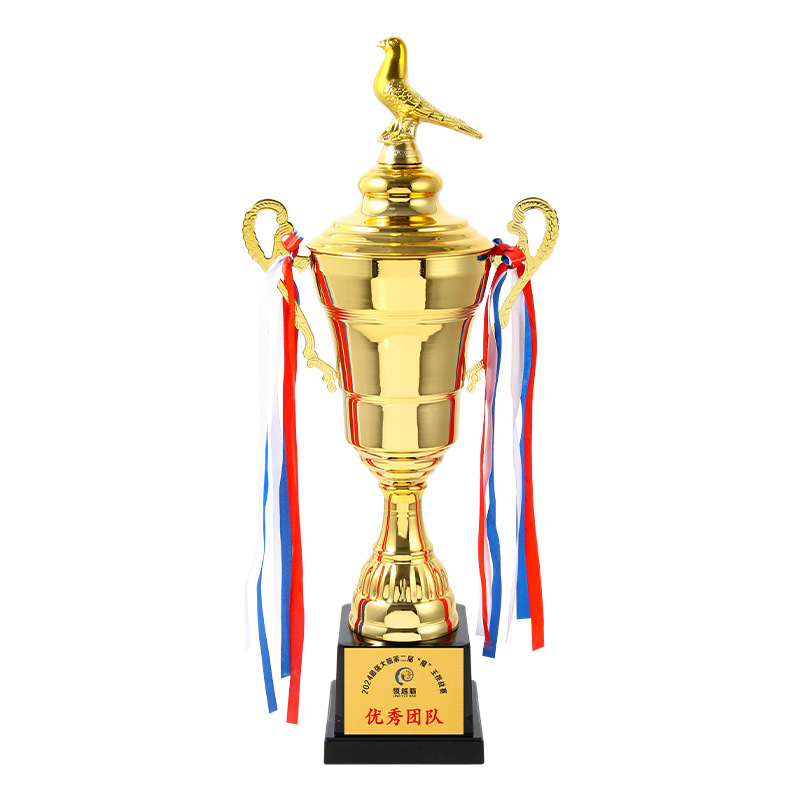 Metales Taza Dorada Palomas Competiciones por equipos Palomas Mensajeros Premios Grandes Trofeos Ornamentos de la Asociación de Palomas de Alta Calidad