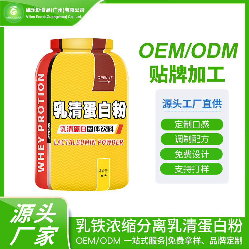 Customized Multi-Flavor Whey Protein Powder Curve Companion Fitness Partner Concentrated Lactoferrin Sports Oem