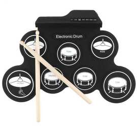 手卷电子鼓打击乐器便携硅胶手卷架子鼓爵士鼓USB电子鼓批发跨境