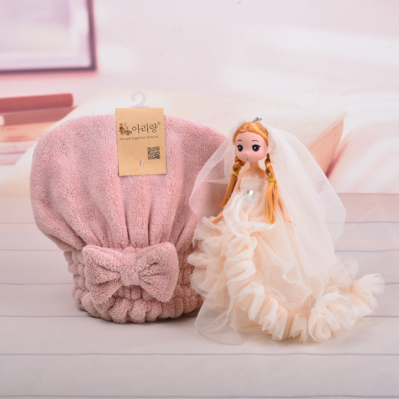 Absorberende badehætte af koralfleece til kvinder og gravide_voghion.com