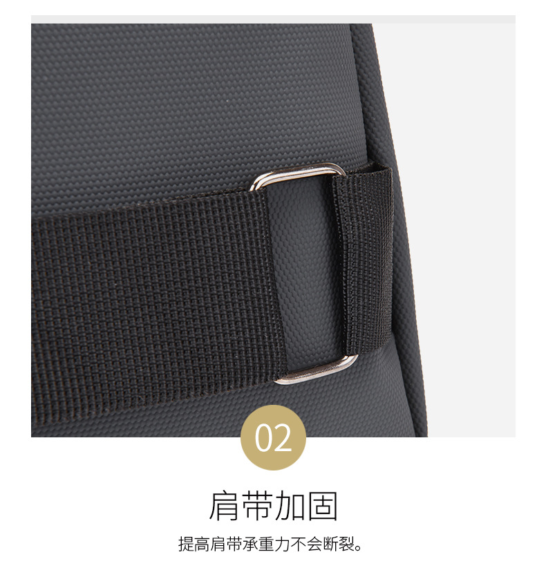 New high-quality waterproof nylon chest bag for men, simple and fashionable chest bag, large-capacity multi-layer crossbody bag, factory direct sales undefined