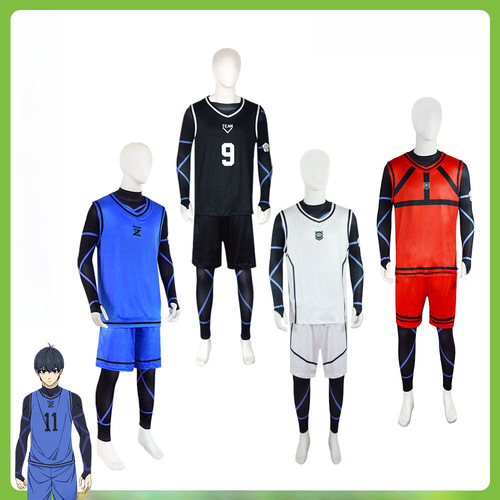 BLUELOCK Blue Prison Jersey Cosplay Costume, Jieshiyifeng Le Hui Qian Qie Bao Ma Guo Shen Lian Jie Football Jersey