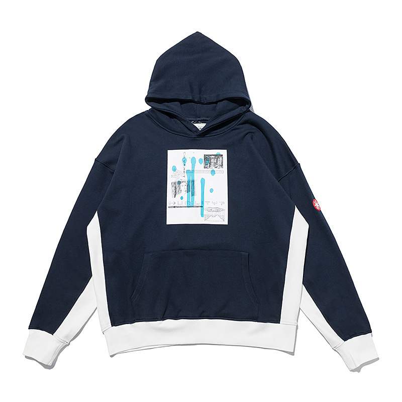 2021 Autumn Winter New C.E Woman Portrait Character Pattern Print Color Block Hoodie Unisex_voghion.com